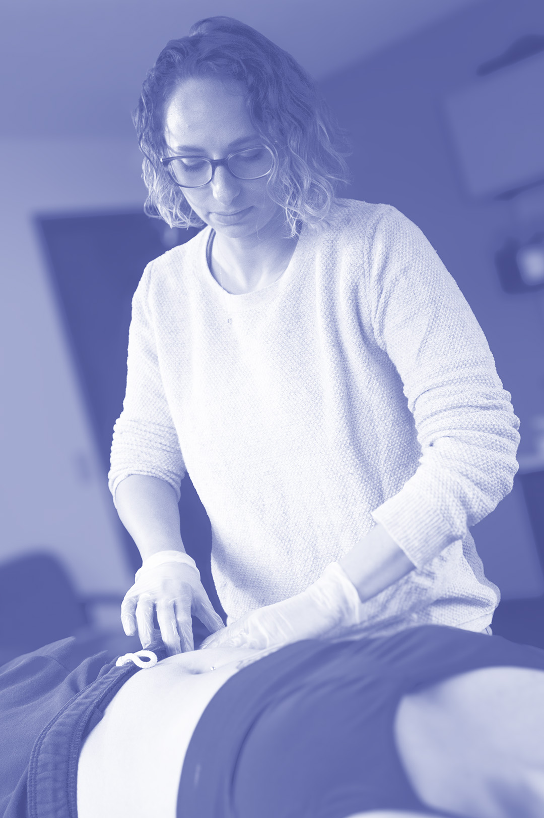 Illustration representing pelvic floor therapy